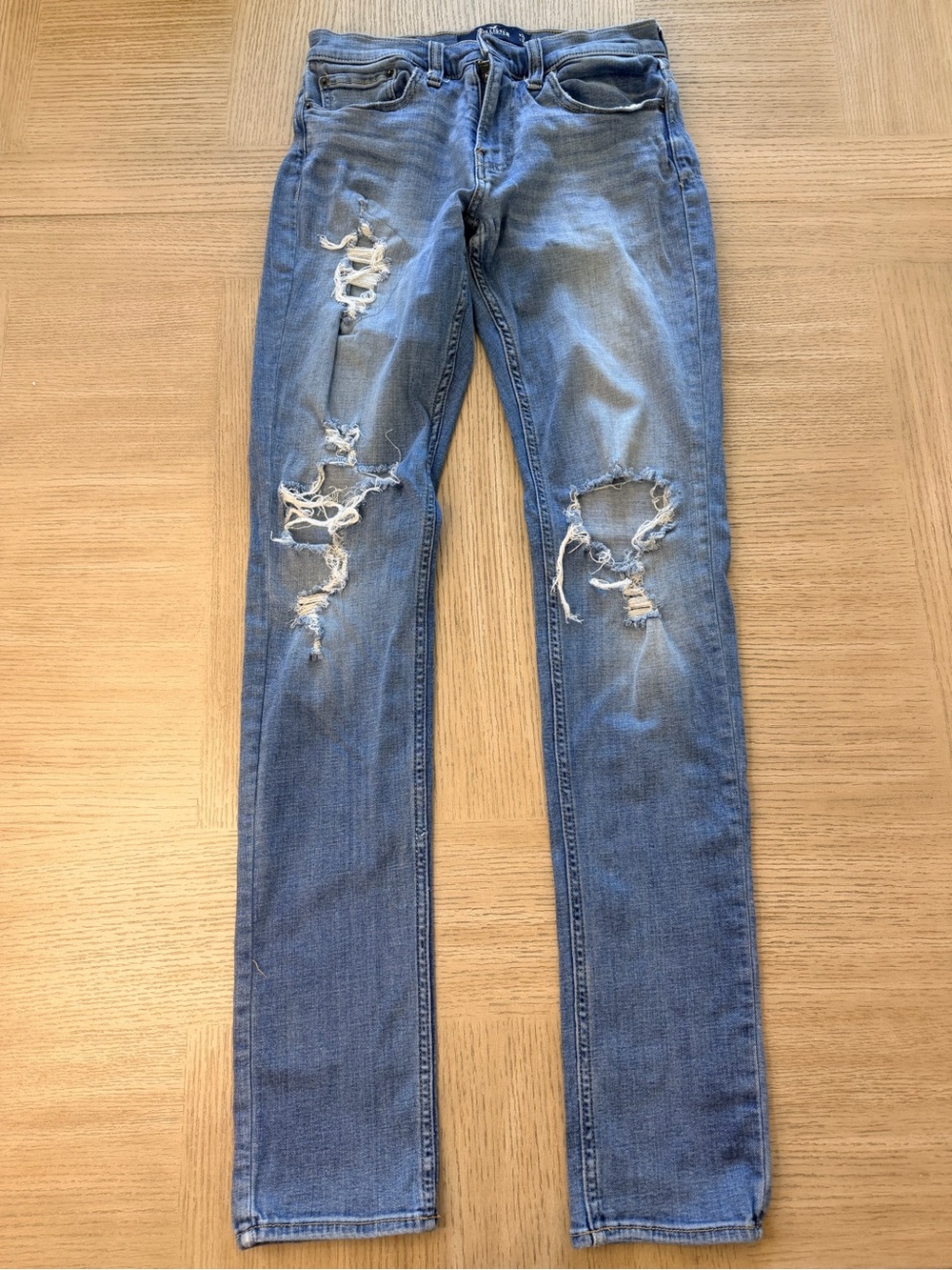 Hollister Stacked Skinny Advanced Stretch Distressed Jeans